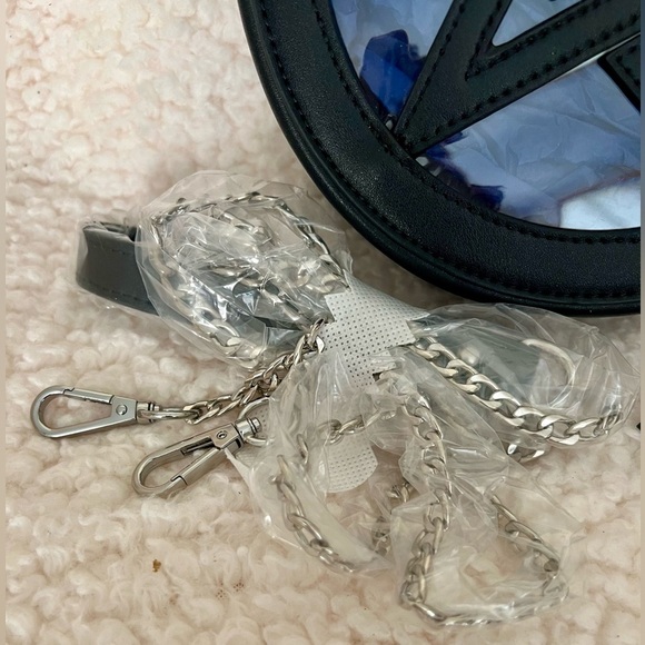 NWT Dolls Kill Widow Endless Night Crossbody Bag w/ Detachable Chain Link Strap - Picture 12 of 13